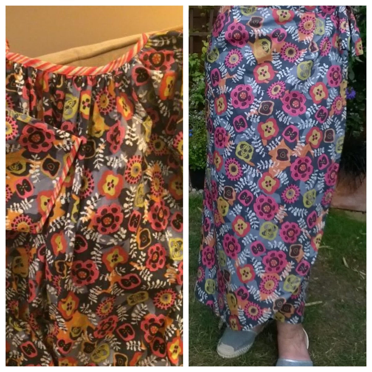 sewbox's tweet photo. Customer creations! 😍 We love this top and skirt sent in to us by customers, made from Liberty's 'Takashi Pink' - now on sale from just £20 per metre 🌸

While stocks last at https://t.co/Isb0ISLjFh. https://t.co/7JZelmPV4Y
