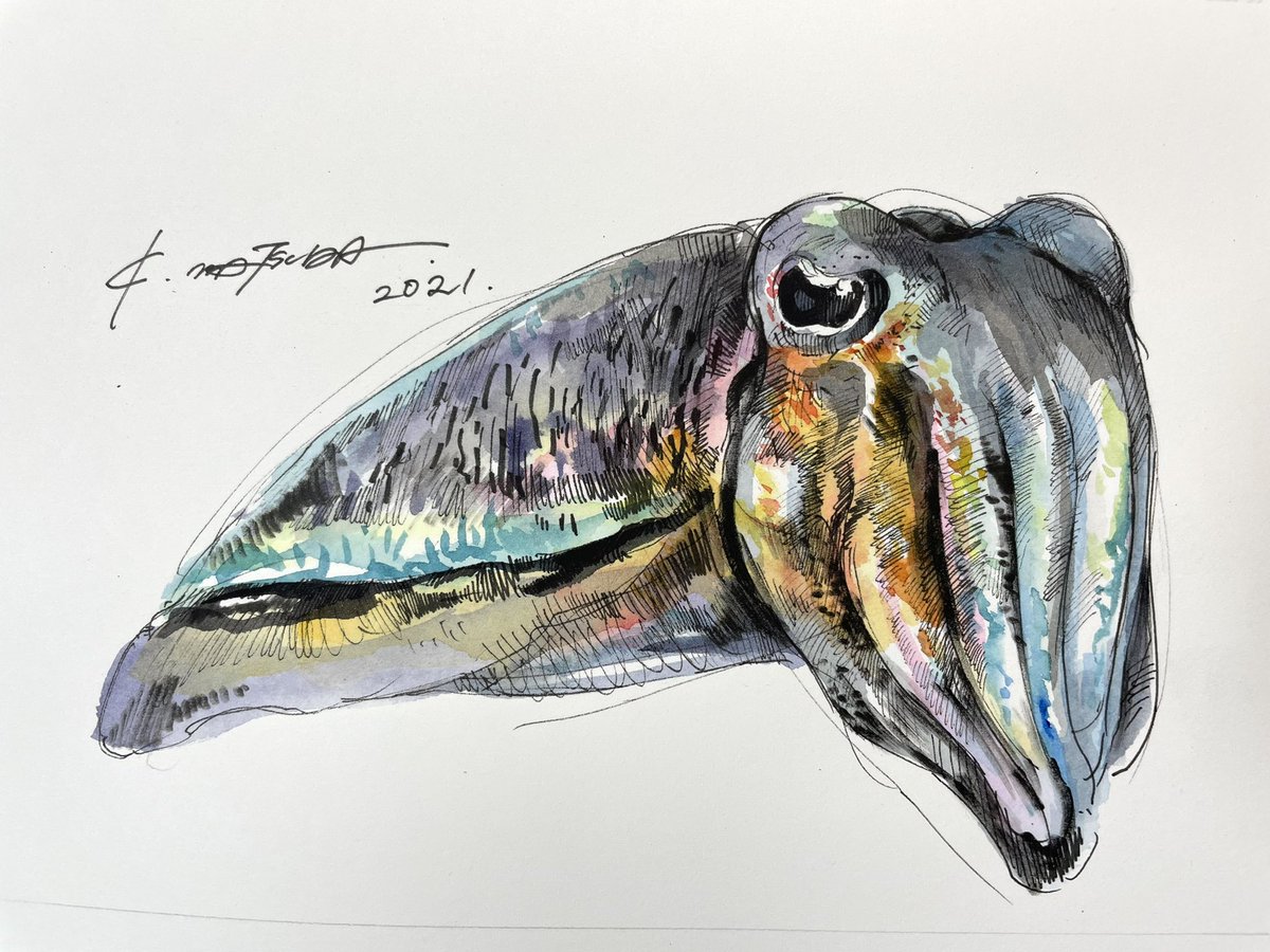 「サムホール(227×158mm)のドローイングを横浜の展示にだします〜
7/27」|Keso Artのイラスト