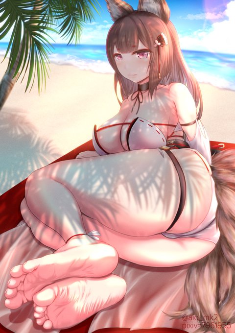 一年くらい前の過去絵にほんの少し加筆しました

#アズールレーン 
#あんよ党 