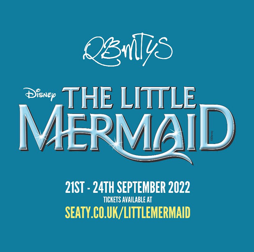 "Look at this stuff. Isn't it neat?"We’re excited to announce that our 2022 show is Disney's 'The Little Mermaid'! We can’t wait to get our award-winning performers back on stage Stourbridge Town Hall 21st-24th Sept 2022.

Ticket booking is NOW OPEN at seaty.co.uk/littlemermaid
🧜