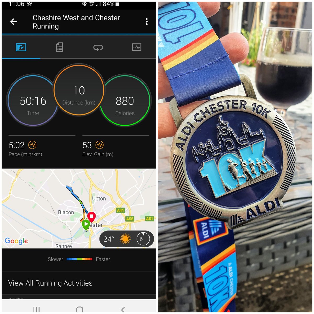 That was a hot one 🥵 I'll take that time in this heat, just happy to be doing organised runs again 🏃‍♂️👌