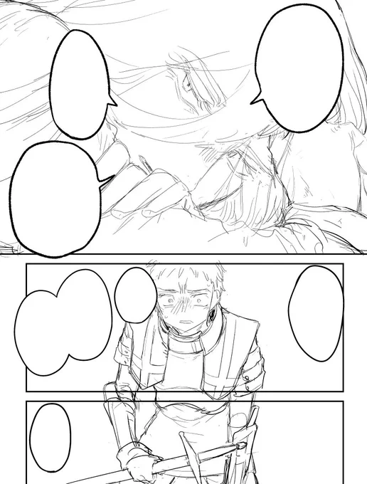 描いてるがのっけから良い顔が描けて大満足してしまった・・・・・・・・・線細くてガビガビですが 