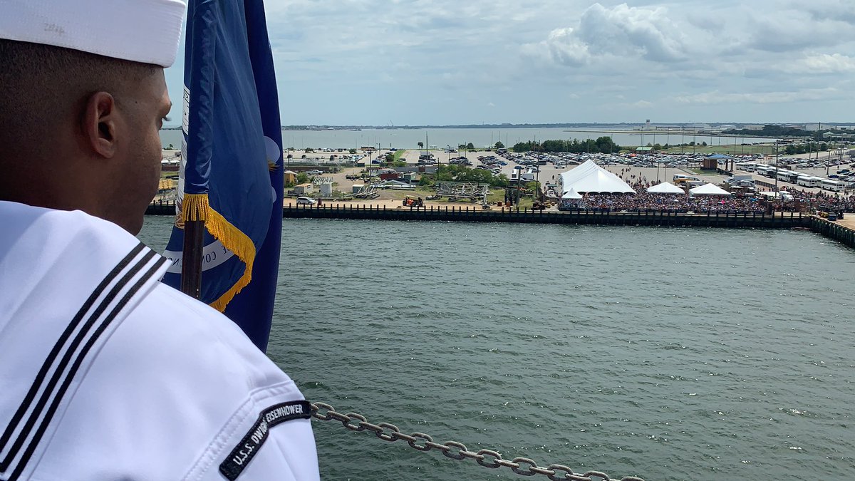 Welcome home! #Carrier USS DWIGHT D #EISENHOWER CVN69 just returned to her home port of Norfolk VA 18 July, back from a five-month deployment to CENTCOM. Carrier Air Wing 3 CVW3 flew off to their home bases last week. After a very long 2020 cruise IKE now heads to the shipyard