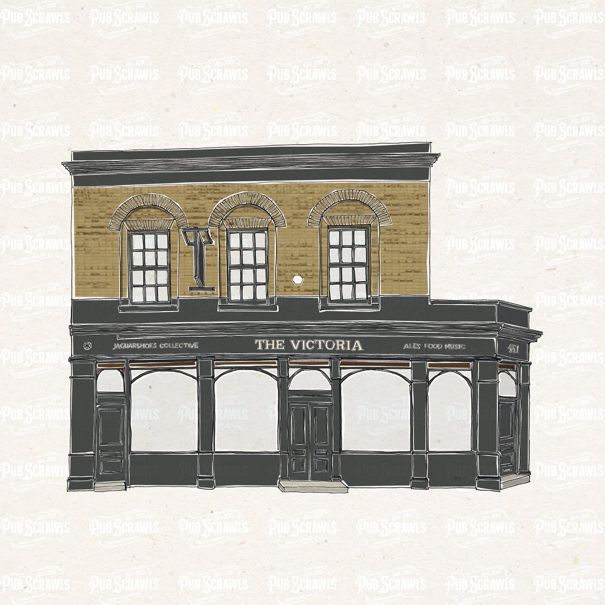 The <a href="/VICTORIADALSTON/">The Victoria Dalston</a> 

Art, music and parties! Landmark historical community pub transformed into a thriving local arts hub and live music venue by arts devotees <a href="/JaguarShoesCo/">Jaguar Shoes Collective</a> 

#Illustrated #pub #posterart coming soon