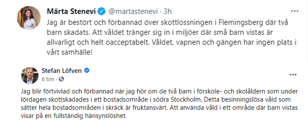 JosefinUtas's tweet photo. Sveriges högsta politiska makthavare har blivit som någon sorts gråterskor, som tror att deras roll är beklaga sig och känna medkänsla med dem som drabbas av deras egen misslyckade politik. #deträckernu #ansvar #svpol @martastenevi @SwedishPM https://t.co/l4oQWJXsL8