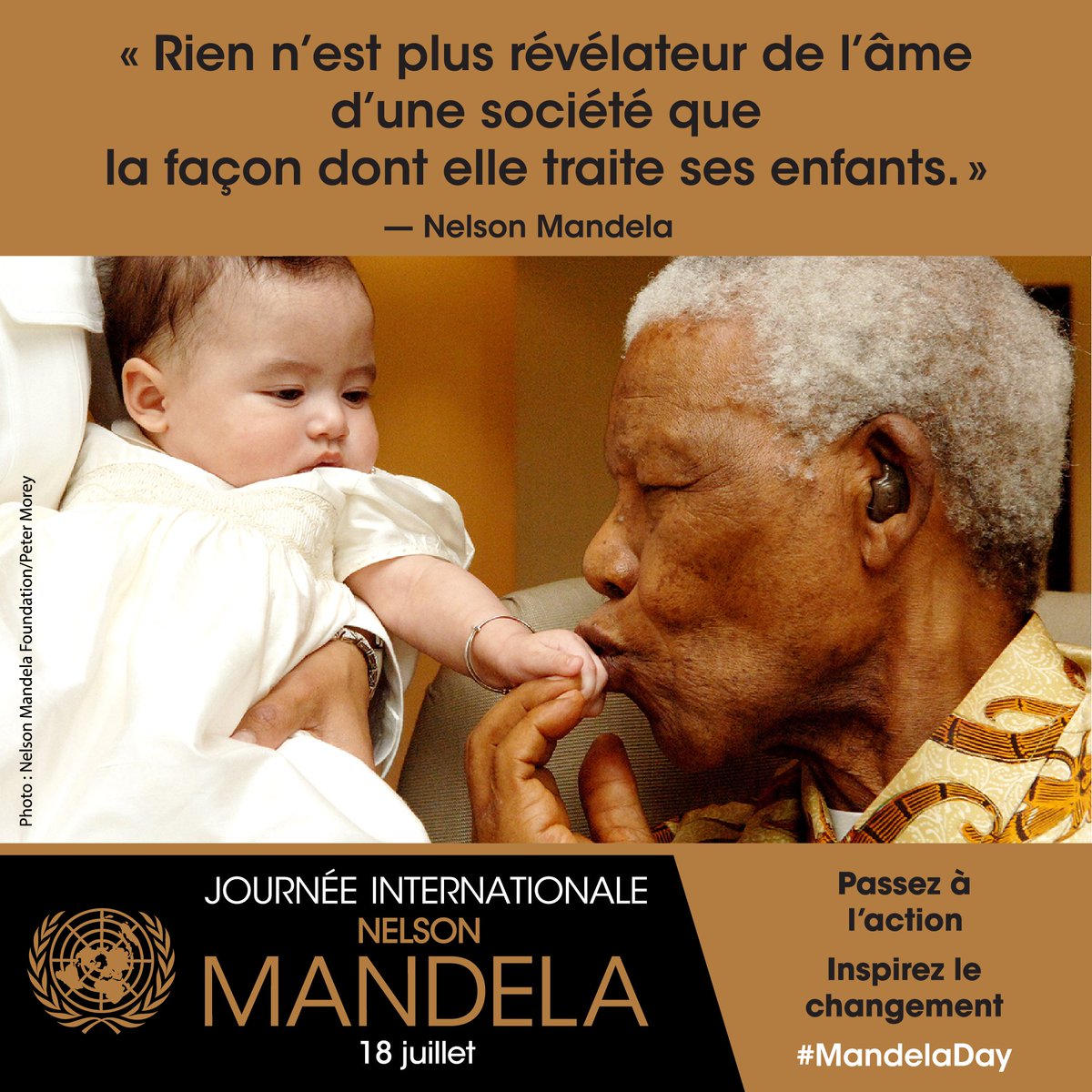 "La liberté ne sera pas possible si les femmes ne sont pas émancipées de toutes les formes d'oppression." ― Nelson Mandela. #18juillet #MandelaDay