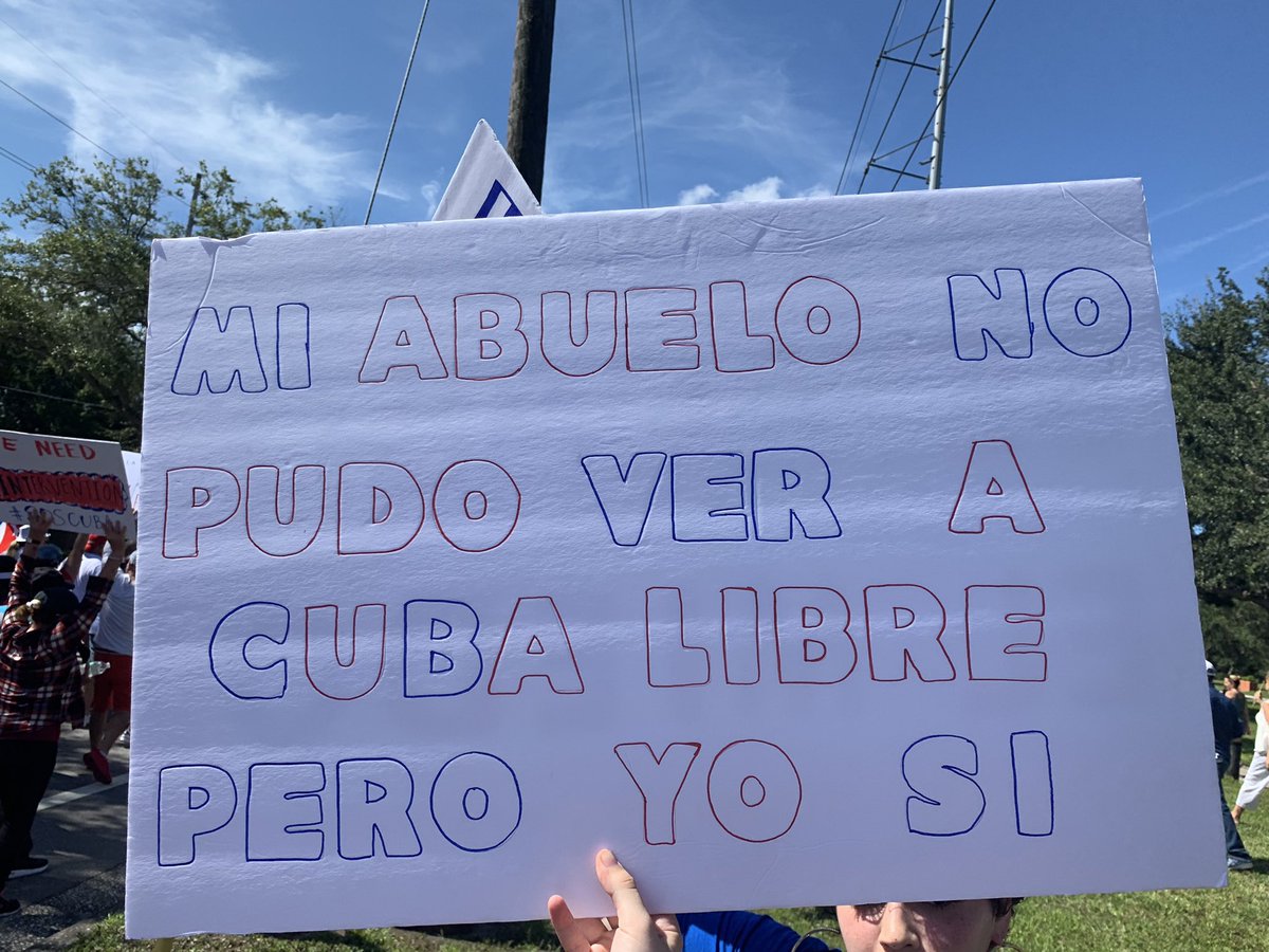 MaElviraSalazar's tweet photo. This warms my heart.

I haven’t been able to stop thinking about my grandmother, Abuela Elvira. It’s thanks to her sacrifices, and those of all of our grandparents, that we’re able to live in freedom. 

#SOSCuba 🙏🏼🇨🇺🇺🇸 https://t.co/sjnDHXQKgG