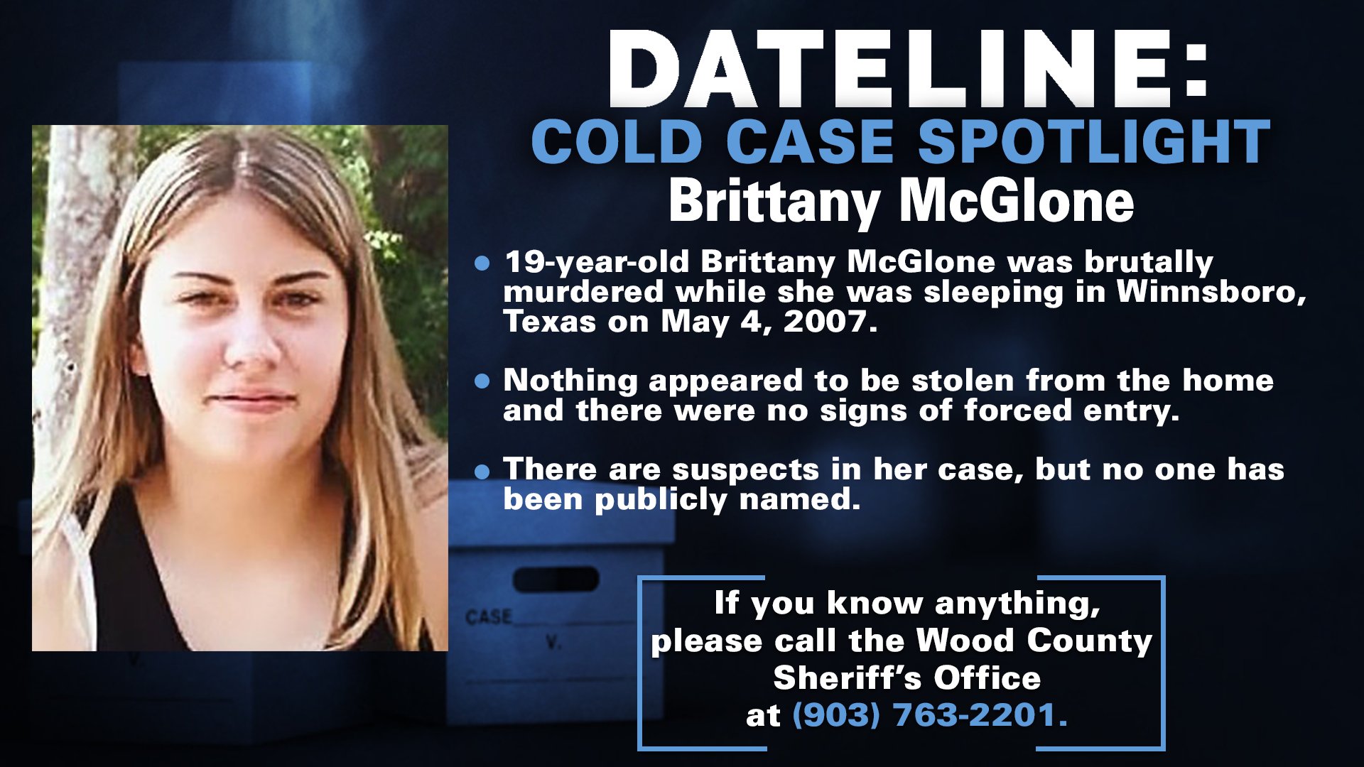 Dateline NBC on Twitter "It’s been 14 years since Brittany McGlone was