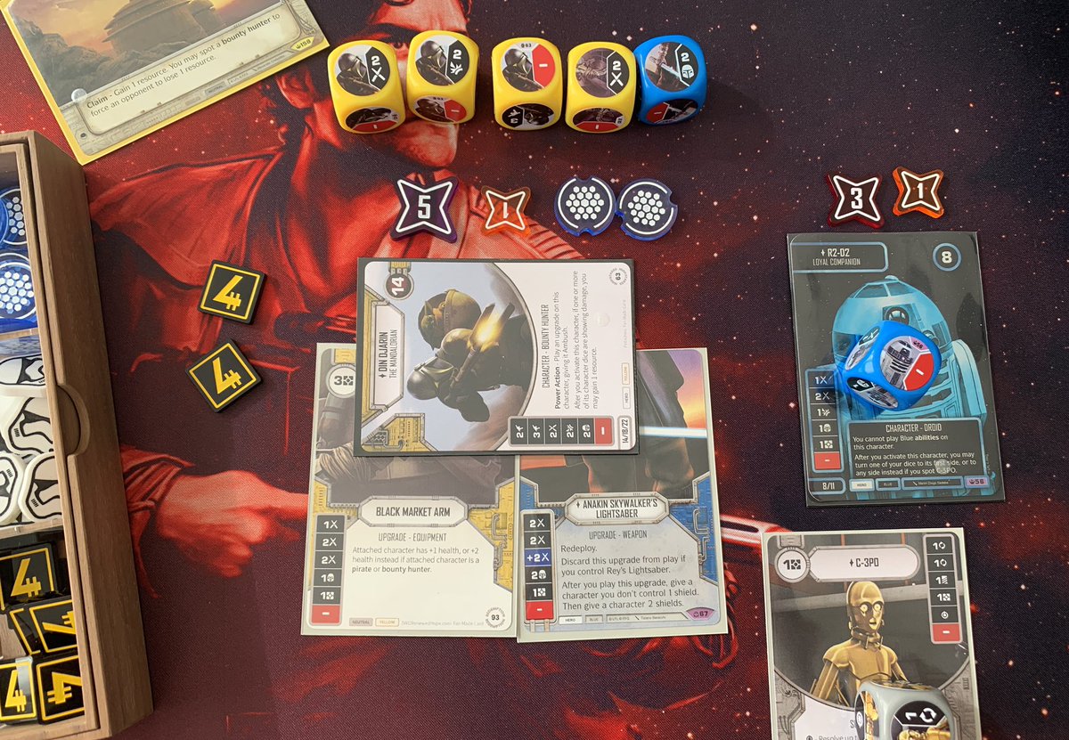 Sarah_TCGGamer's tweet photo. Mando is still very good #swdestiny #starwarsdestiny https://t.co/KS7E1DCIyF