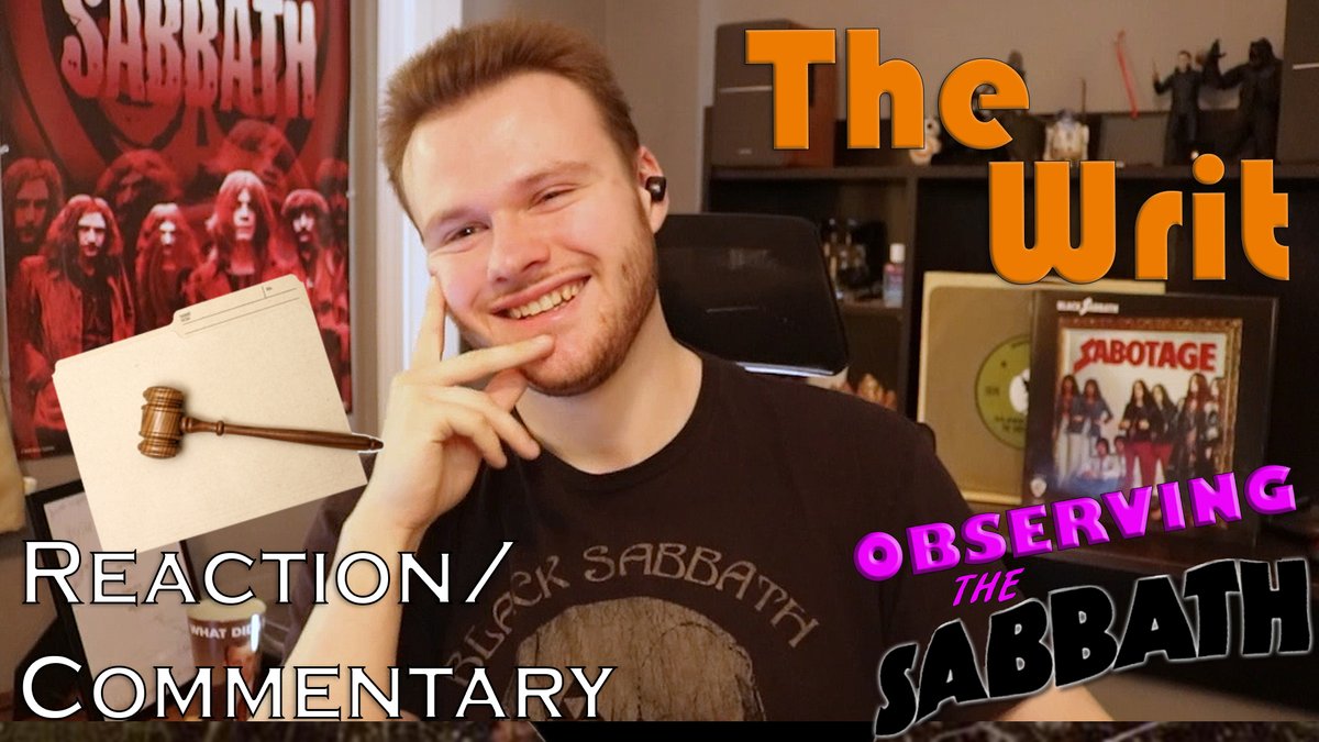 observesabbath's tweet photo. In the seventh and final part in our look at Black Sabbath's sixth studio album, Sabotage (1975), I react to and commentate during "The Writ".
#BlackSabbath #TheWrit #Sabotage #OzzyOsbourne #TonyIommi #GeezerButler #BillWard
https://t.co/9leDFzQMVb https://t.co/ZIamu8Wxe7