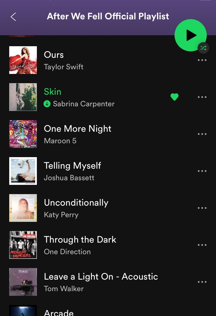 📢| "Skin" was included in the official playlist of the movie "After We Fell" starring Josephine Langford and Hero Fiennes-Tiffin, which means we will probably hear "Skin" in the movie.

Cr: <a href="/CSabrinaArg/">Sabrina Carpenter Argentina</a>
