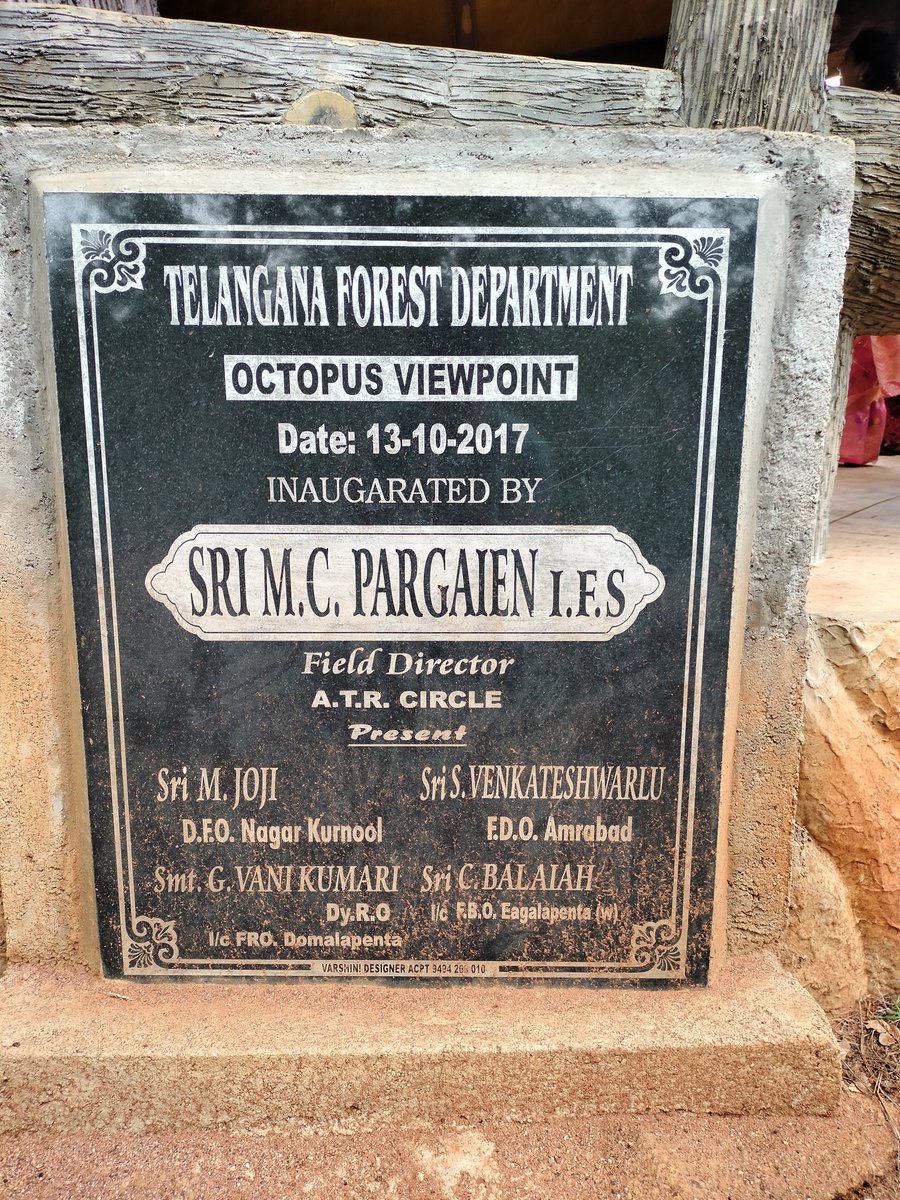 Spandana_Adv's tweet photo. Btw, @bhushan_UWH and I were thrilled to witness these stunning views today and also your name here @pargaien sir. Job is so well done. 

#OctopusViewPoint 
#AmrabadTigerReserve #NallamalaForest @tstdcofficial @HiHyderabad https://t.co/klFhejZ3O3
