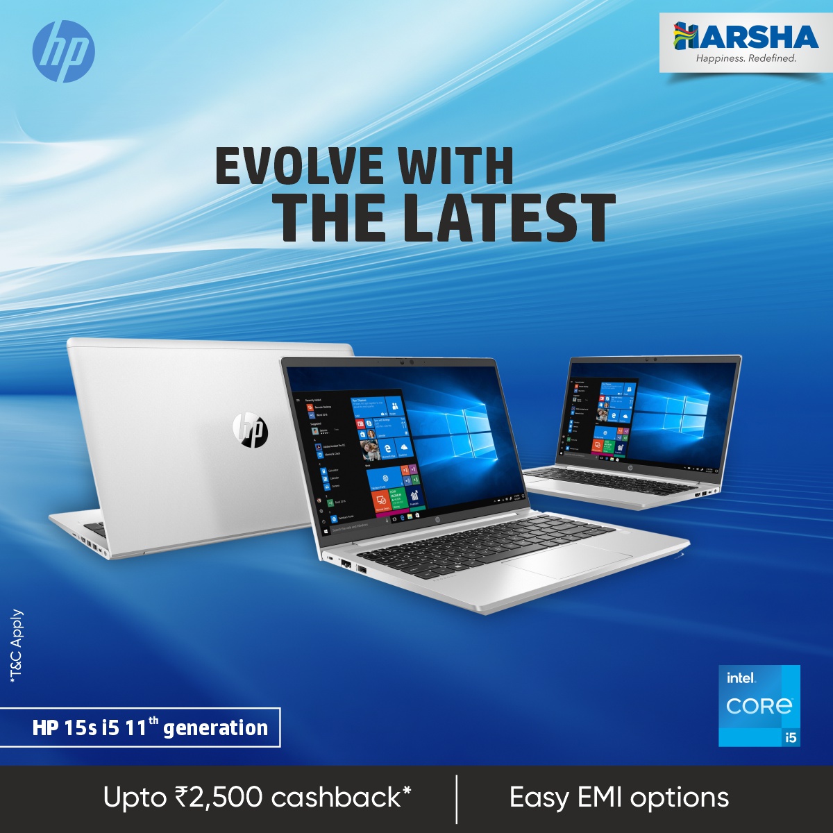 Do more of what matters to you with state-of-the-art 11th Gen Intel® Core™ Processor, now at amazing prices and discounts! bit.ly/3qs6J7I #Harsha #Laptops #LaptopOffers #LaptopDiscounts