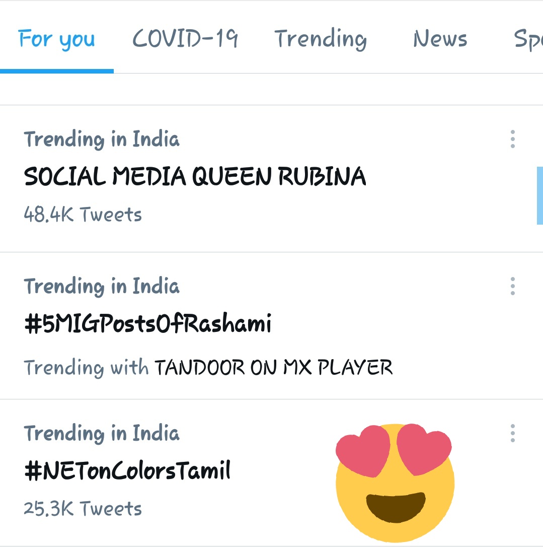 KavinTrends's tweet photo. Our Tag Trending In India Level With 25K + Tweets😍
Keep Tweeting Guys
#1YearOfNETMovie https://t.co/hRX9eG2GTk