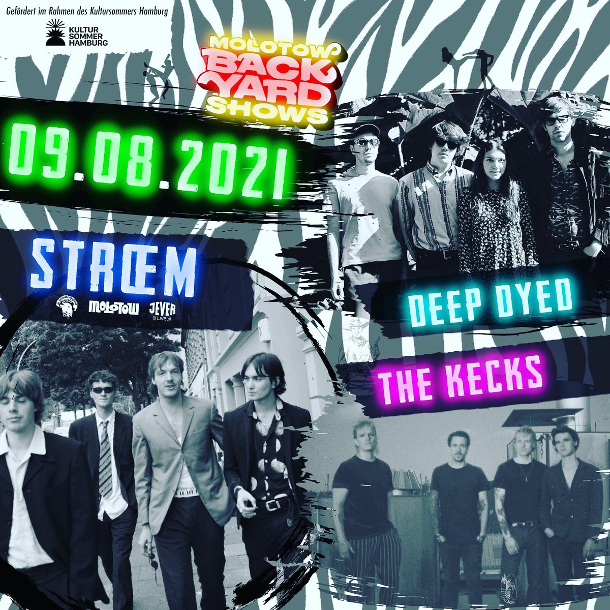 the_kecks's tweet photo. New songs. New shows. New labelโฆ.
Itโs all kicking off 09.08.21 at our beloved @MolotowHamburg ๐ฉโ๐
Incoming Kecky Bois 2.0 with @DeepDyed_ & Stroem. Limited tickets remaining.
#hamburg #diymusic #rocknroll #guitarbands #germany #indiebands #newmusic #breakingbands https://t.co/uo0339LTvN