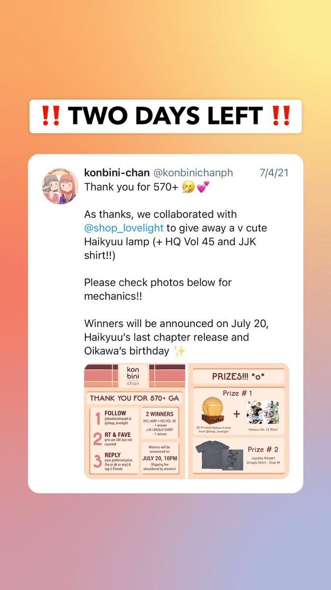 shop_lovelight's tweet photo. JOIN NOW ➡️ https://t.co/6huWxBRMZD
#anime #animemerch #animelover #animemerchandise #jpop #jpopidol #jpopmanga #personalizedph #personalizedgifts #personalizedgiftsph #haikyuu #animegiveaway #jujutsukaisen https://t.co/U7oL7LOGAW