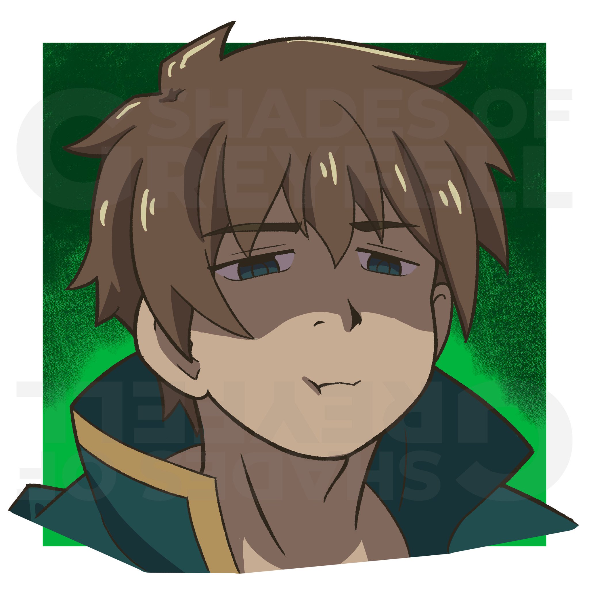 Satou Kazuma (Konosuba) funny face