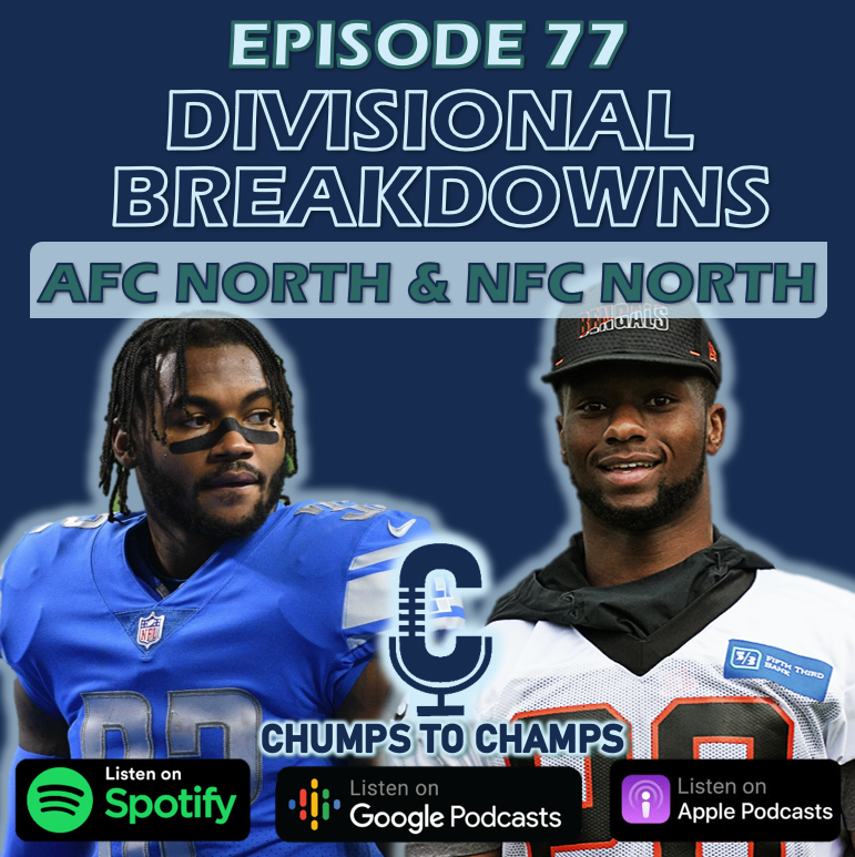 CTCFantasyFB's tweet photo. The Champs break down the North divisions. Matt Hosts, Danny Toasts, and Scott Roasts. Tune in for a wild one!
#fantasyfootball #NFL #NFCNorth #AFCNorth
https://t.co/fWJeDb7uk4 https://t.co/yvmLcp5wOO