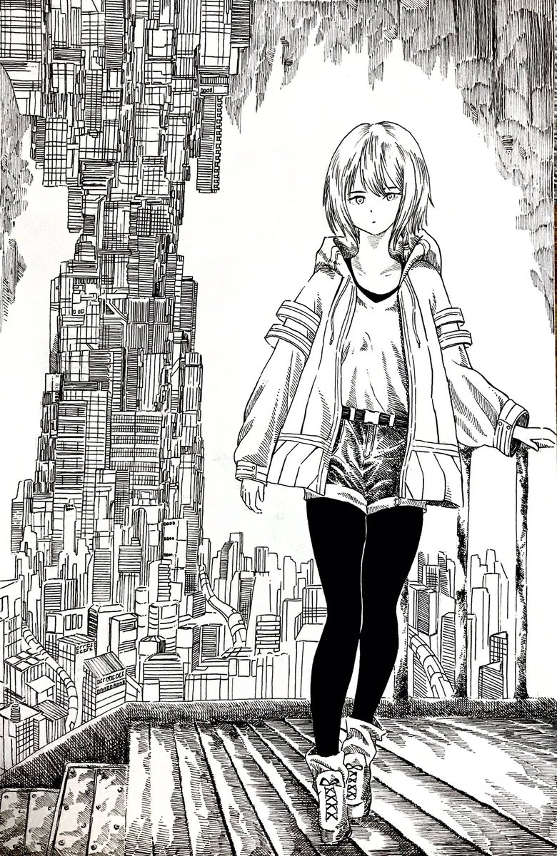 メトロポリス アナログ ペン画 イラスト アナログイラスト がいざ んの漫画 メトロポリス アナログ ペン画 イラスト アナログイラスト がいざ んの漫画