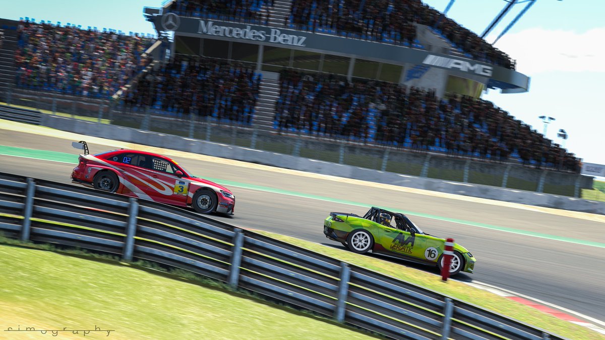 AvaSimsport's tweet photo. It's time for round 5 of the Nürburgring Endurance Championship! 🌲🔥

We have 3 Mazdas in the top split at the start today! 💪

Split 1:
Mx-5 | Bastian
Mx-5 | Dirk
Mx-5 | Juri

🔴LIVE!🔴 https://t.co/XCBlXjwHtr

📸@simography_

#AVA #iRacing #NEC #Nordschleife #VLN #Mx5 https://t.co/ZilxXQhu9F