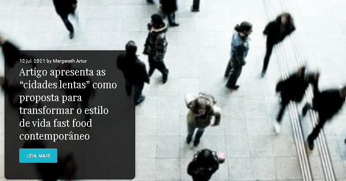 abcdusp's tweet photo. Artigo apresenta as “cidades lentas” como proposta para transformar o estilo de vida fast food contemporâneo
Confira o Release de Margareth Artur para o Portal de Revistas USP: https://t.co/gIy6zEeNmo
@aguiausp #PortaldeRevistasUSP #slowcities https://t.co/iE2RolkczS