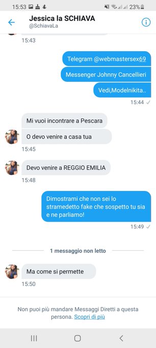 FAKE! MI PERSEGUITI ED IO TI SGAMOOO https://t.co/eQmXNUtT89<a href="/tag/labamboladaicapellidioro"class="tags"><span>#labamboladaicapellidioro</span></a><a href="/tag/modelnikita"class="tags"><span>#modelnikita</span></a><a href="/tag/model"class="tags"><span>#model</span></a>