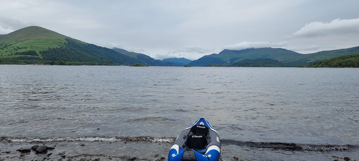 Early morning kayak today. From Inchconnachan looking down Loch Lomond