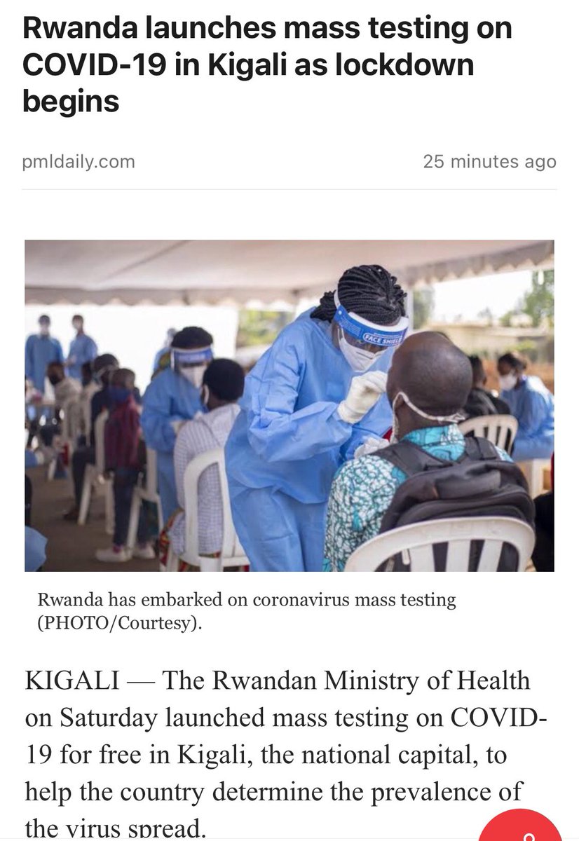 First day or two lock down Rwanda 🇷🇼 is doing mass immunization, Uganda 🇺🇬 4-5 weeks of lock down nothing is happening . Lack of better word .