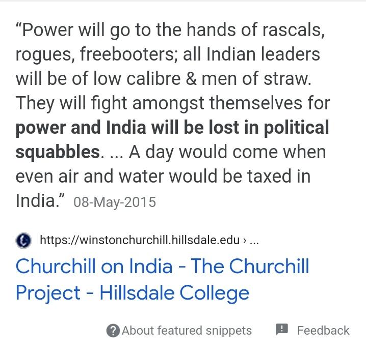leroyfernandes_'s tweet photo. What Winston Churchill predicted about India 🇮🇳 , it is coming true @prudentgoa @DrPramodPSawant @narendramodi @PMOIndia @goacm 
India has the potential to be the next big thing but our lazy and selfish leaders have made it a hell , no jobs , no law and order , no proper edu... https://t.co/3joasDvycj