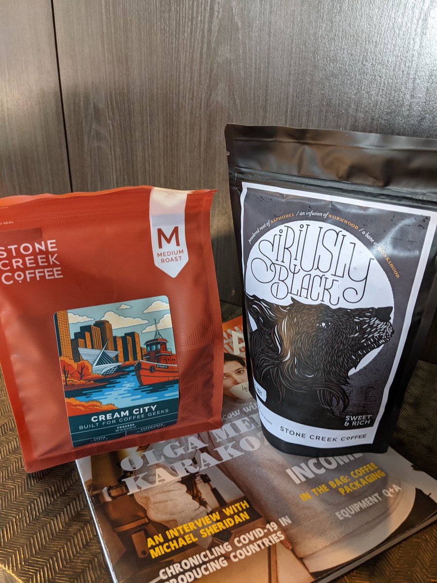 Finally ventured out for real coffee, super excited to try <a href="/StoneCreekCoffe/">Stone Creek Coffee</a> in Delafield