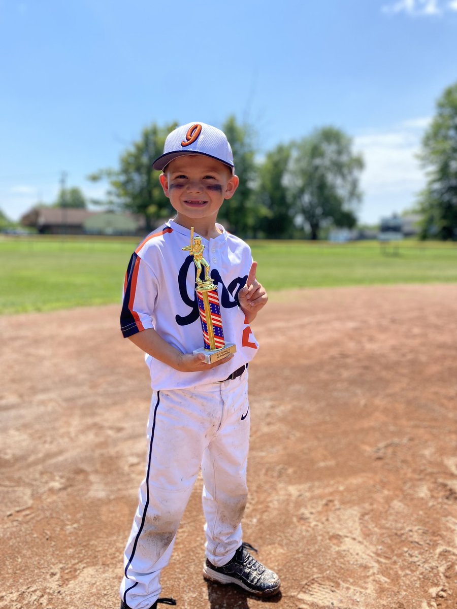decker_mrs's tweet photo. Little League District 7 Champions! So proud of my little guy. He’s only 6, but has loved the game ever since he could hold a bat.        ⚾️💙🧡@LittleLeague https://t.co/NnuMqwJI8S