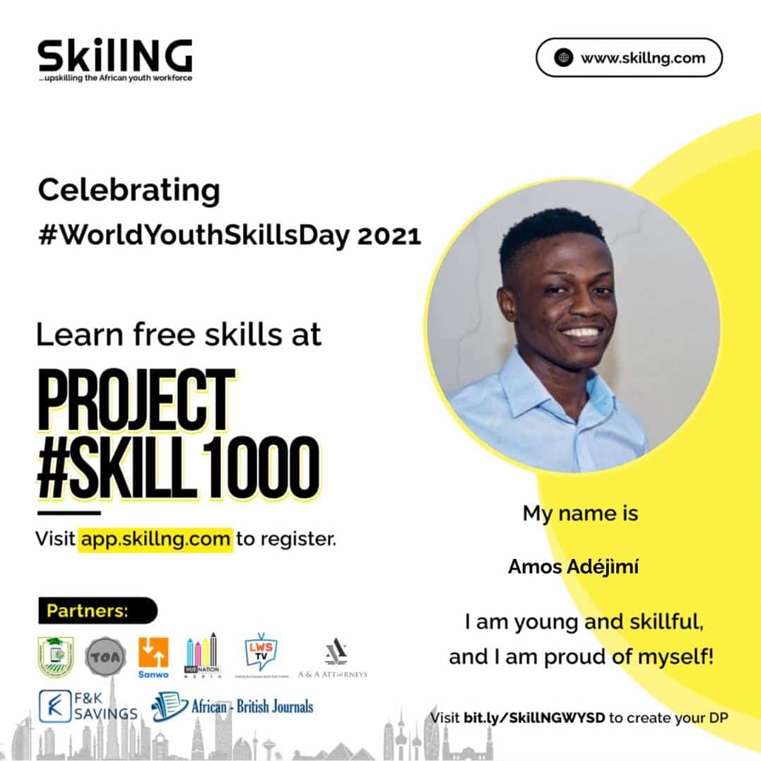 TheOreAfolayan's tweet photo. Have you signed up for #Skill1000?
#Skill1000 is aimed at empowering 1000youths with Digital skills needed to compete in the future of work.
Register here: https://t.co/jmz0IiUea9
Upon registration, create your personalized DP here; https://t.co/L8Zqg7XV0B
Ciao! https://t.co/Sg69Ua5w1n