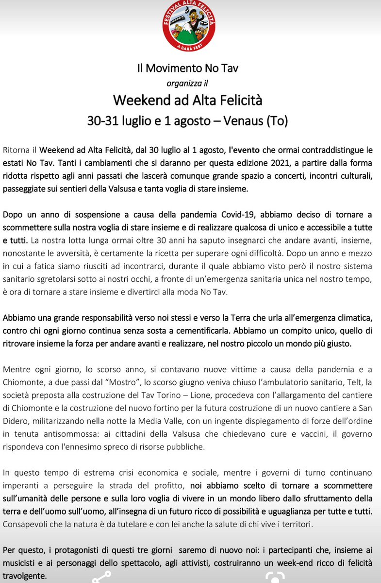 Festival Alta Felicità tweet media