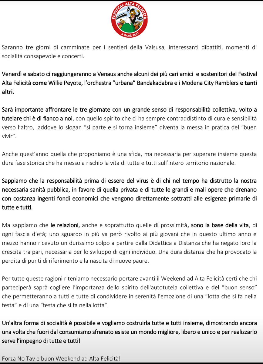 Festival Alta Felicità tweet media