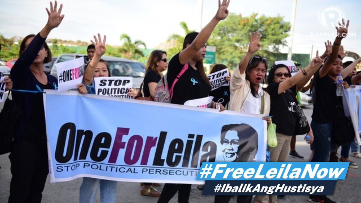 FreeLeilaNow's tweet photo. Today is the 1,608th day of Sen. Leila de Lima's unjust detention. #FreeLeilaNow #IbalikAngHustisya! https://t.co/fJPAGCw6Ye
