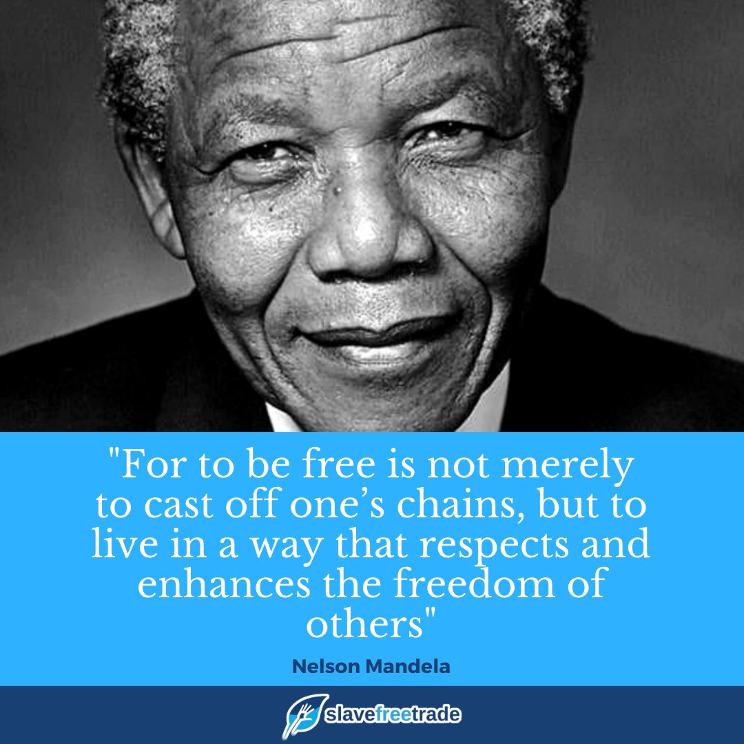 slavefreetrade's tweet photo. In honor of the great Madiba: a man of action and not just words.
#MandelaDay #MadeInFreedom #SlaveFree #RightsTech https://t.co/dS4gSvisML