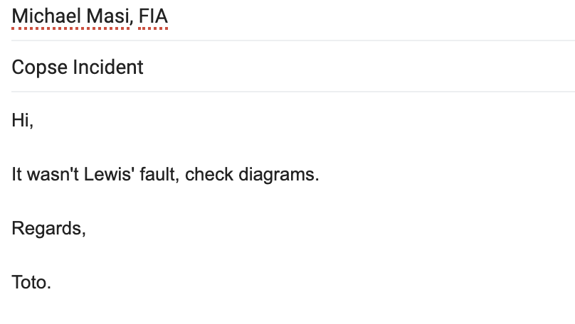 CRASH_NET_F1's tweet photo. Toto's email has been LEAKED.

#F1 #BritishGP 🇬🇧 https://t.co/ipyGrHMVoe
