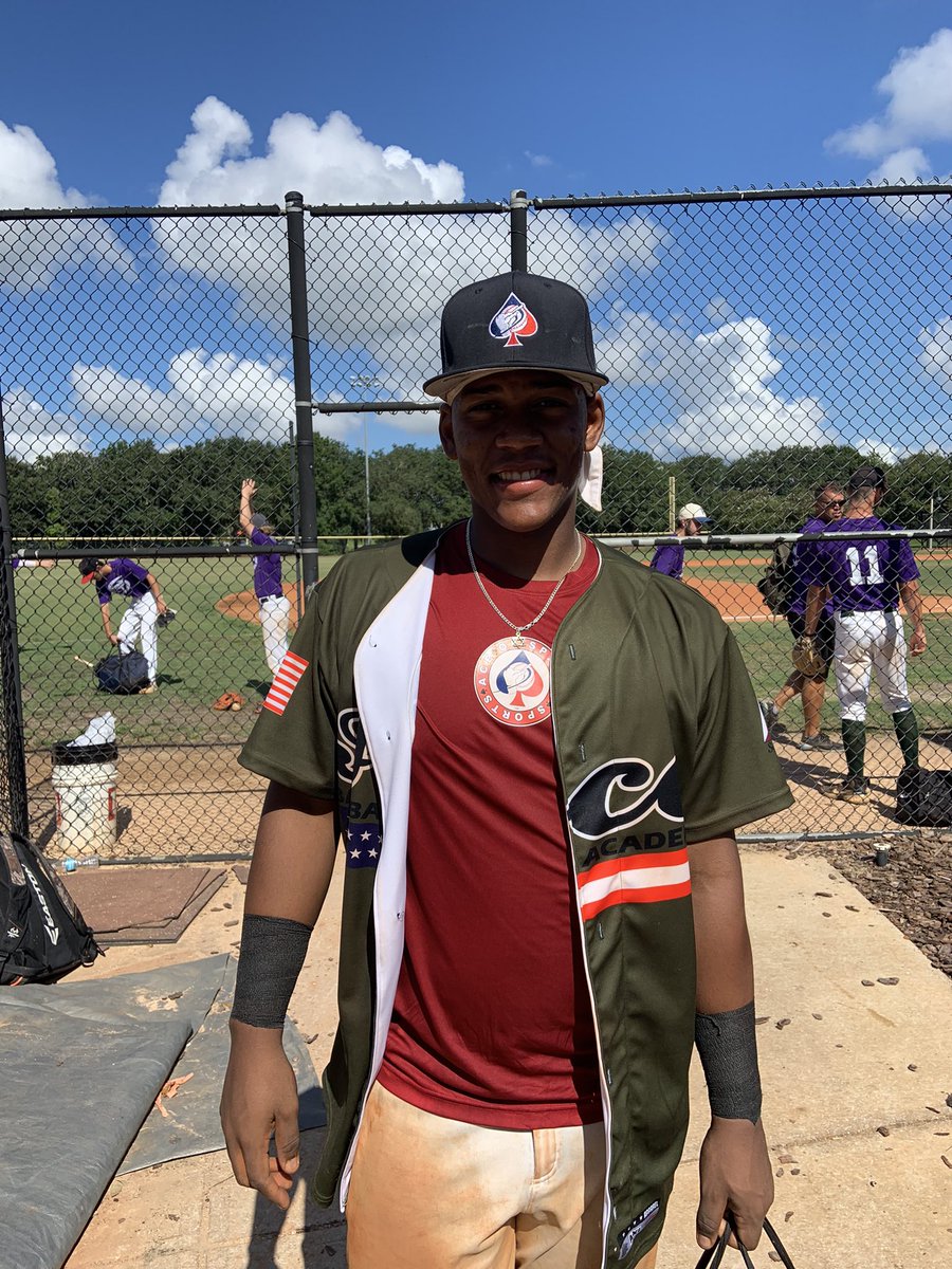 Ace of Spades International STUD Julio Alexander Matos De La Cruz 
Catcher/3rd Base
1.8 Pop Time
91 mph Arm Velocity
Big Things Coming From Him As He Continues With His Baseball Journey ⚾️