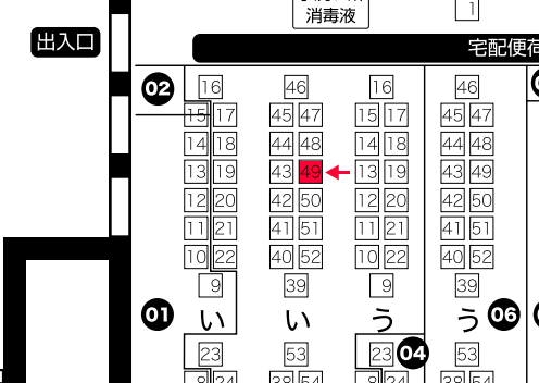 配置場所とサークルカットになります! 