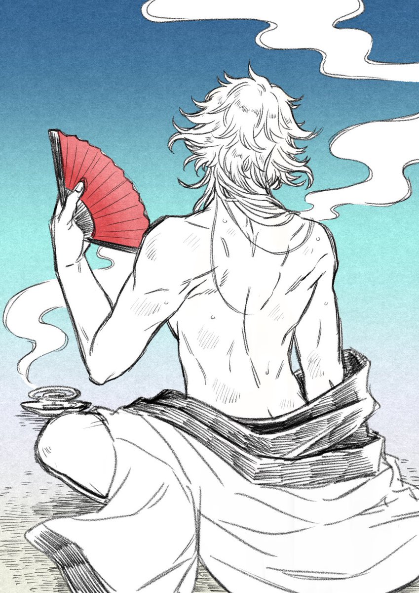 「これは今日薄着の御前をいくつか見かけて。
「か、描かなきゃ・・・夏宗(夏の則宗)」|マユムのイラスト