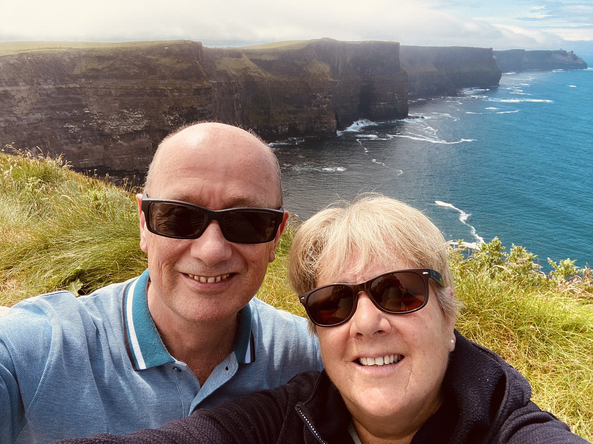 PastorTom_'s tweet photo. First time ever for us at Ireland’s Number 1 attraction, The Cliffs of Moher, discovering our beautiful country! Now it’s back to #CoolCork 😎 #Creation #HolidayHeaven #TírAlainn https://t.co/CmaWJd17Q0