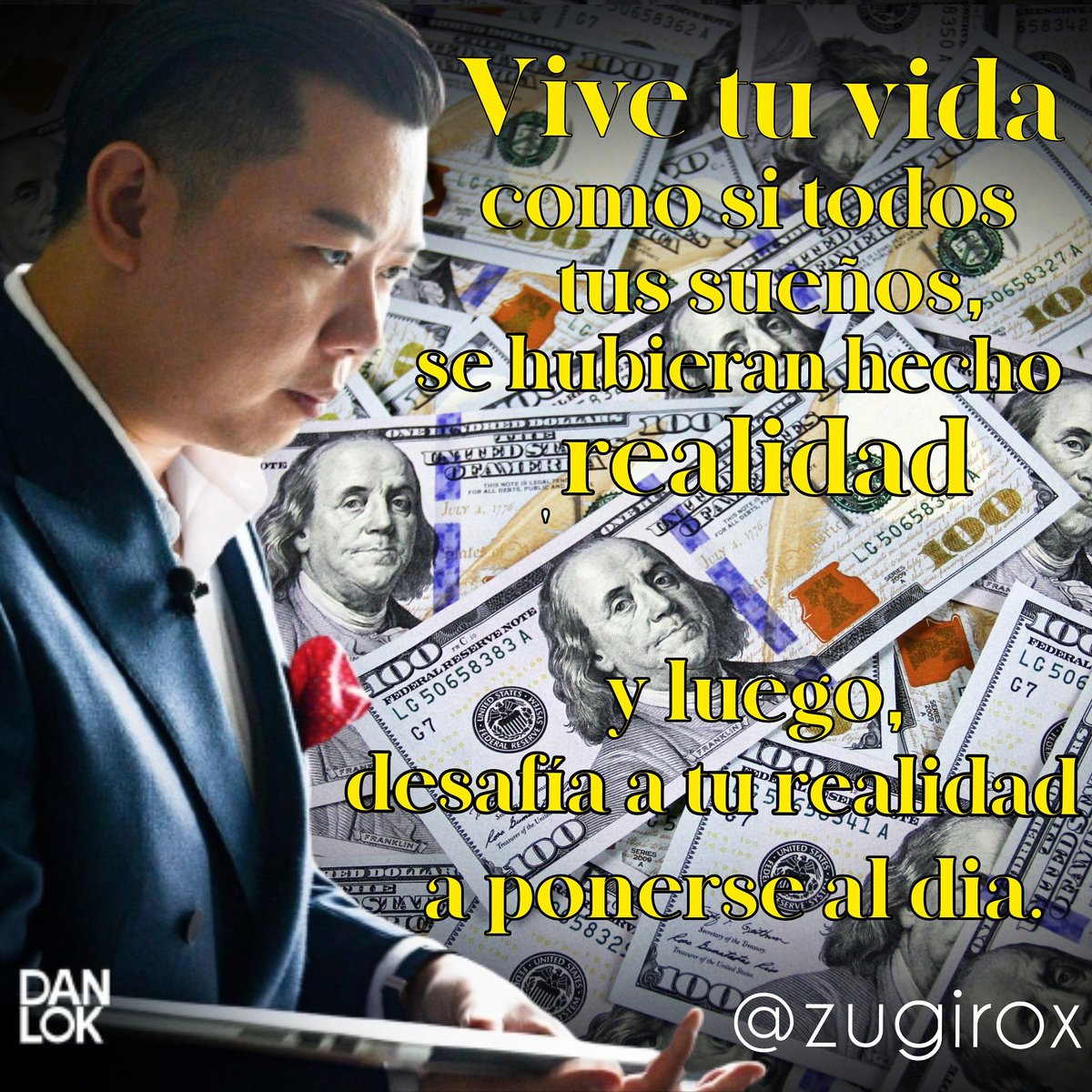 StoreZugi's tweet image. Solo desafía a tú realidad y tratar de ponerte al día con tus habilidades para cada día y cada semana puedas ser mejor en lo que haces.

Solo es cuestión de Voluntad 🔥💪

#inspirate #motivacion #seguridad #danlok #dinero