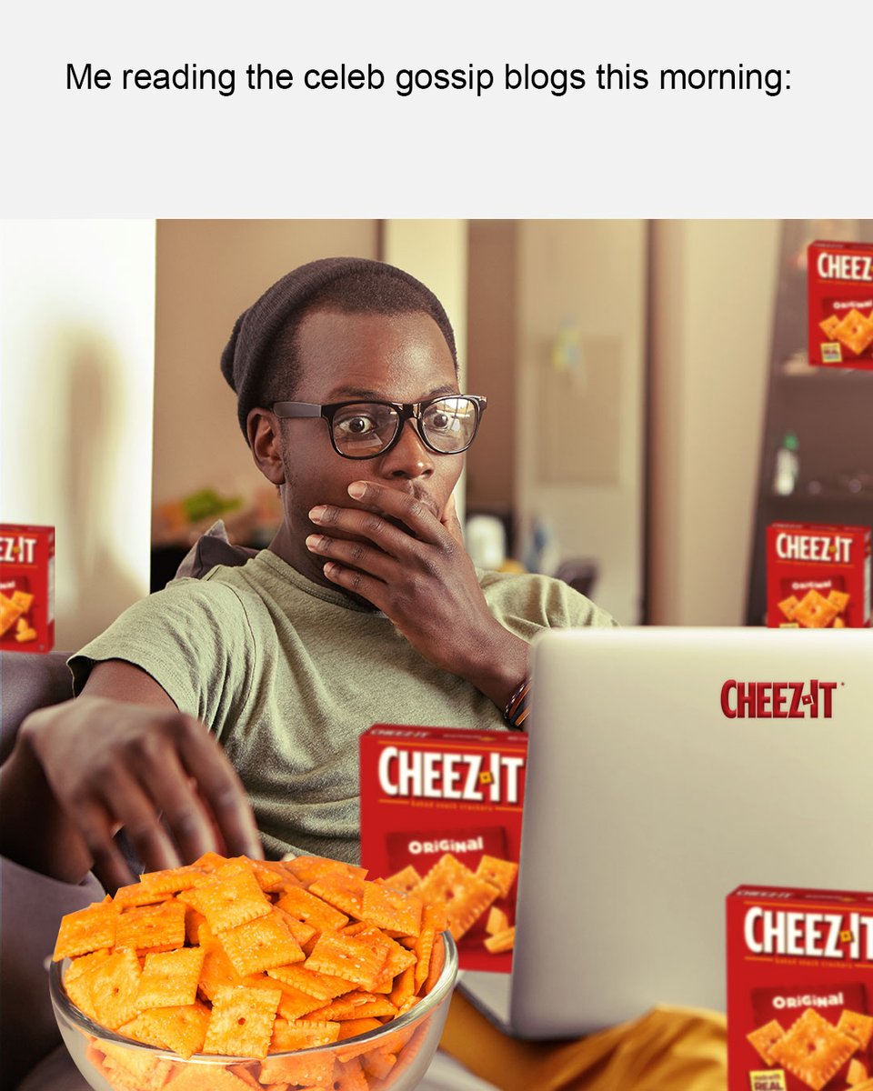 CheezItCA's tweet photo. Oh no she didn’t. But YOU can make a Cheez-It® Cheeme, get a coupon, and try out Cheez-It® crackers #cheesycrunchysatisfaction 
https://t.co/Sdmr6zEX8c https://t.co/3l5TFyYreO