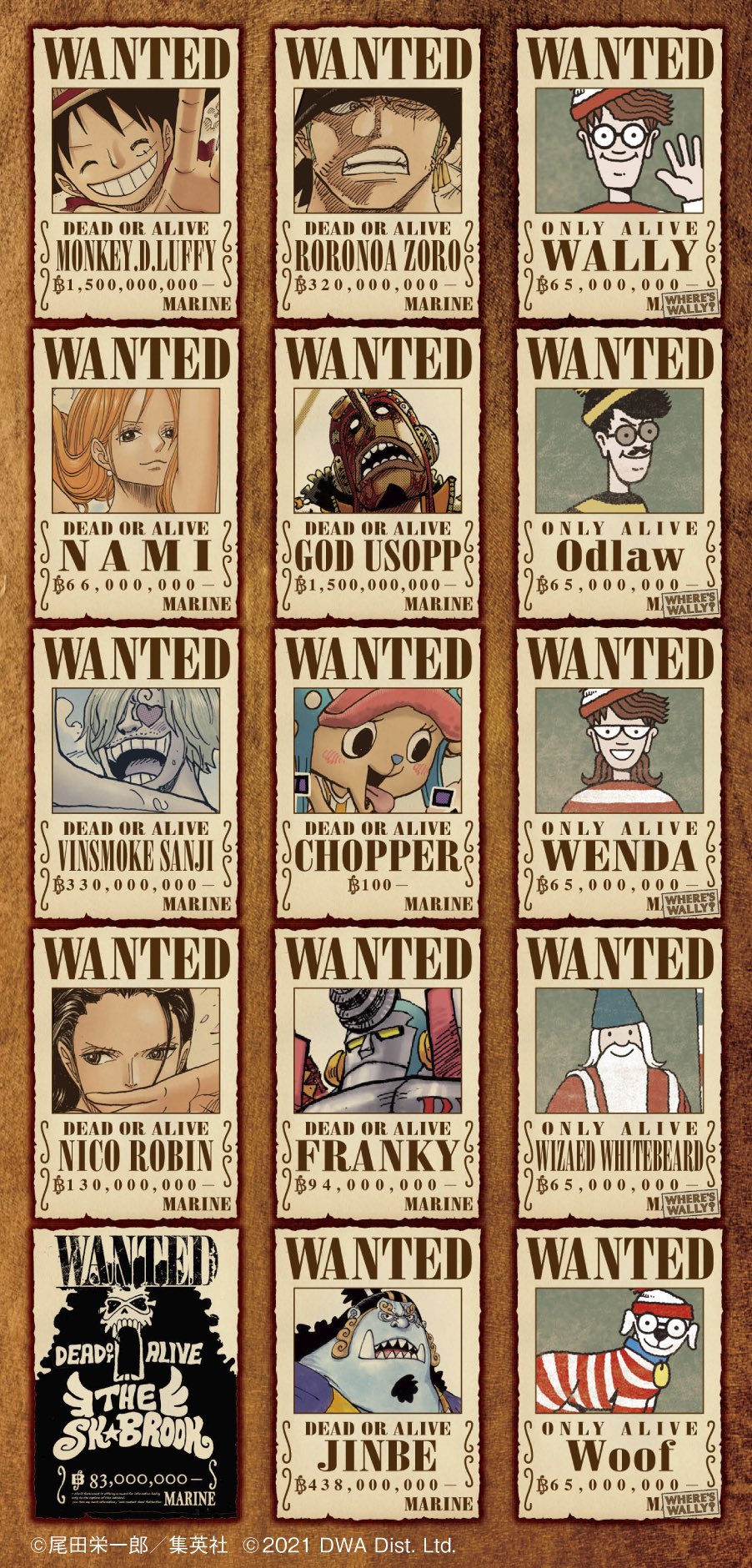 One Piece スタッフ 公式 Official Weareone 特報 ウォーリーinワンピ 本日発売wj33 34号にて 原作24周年を記念し ウォーリーをさがせ One Piece が公開 圧巻のイラストから手配書のキャラを探してみてね お題のキャラを