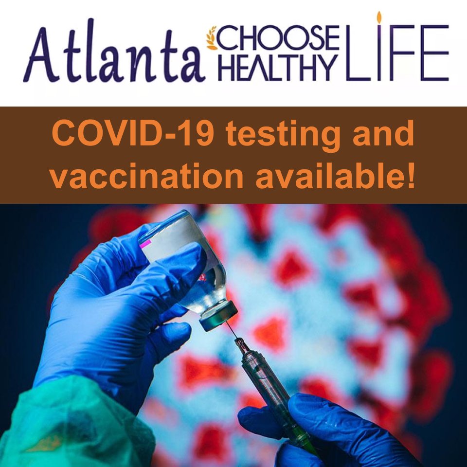 bcdiatlanta's tweet image. Through our Atlanta Choose Healthy Life initiative in partnership with @unitedwayatl and local churches (@EbcInYourCity), 689 COVID-19 vaccinations and 139 tests were administered in June 2021. bcdiatlanta.org/events #AtlantaCHL #ChooseHealthyLife #SleeveUp