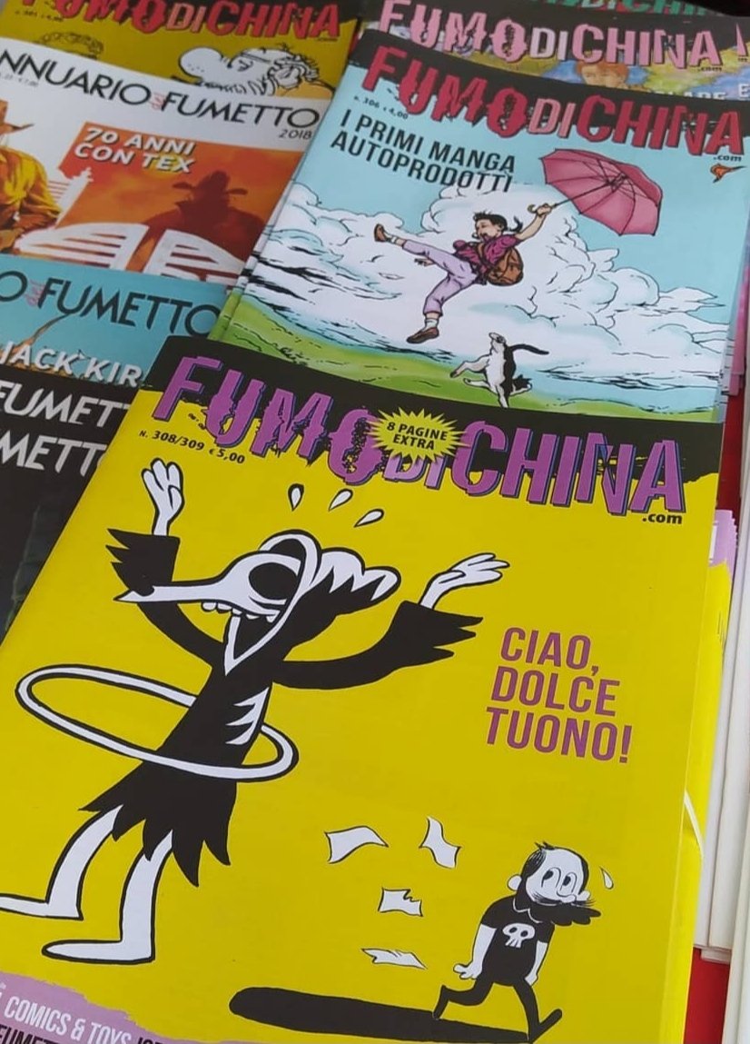 Si è appena aperto l'ultimo giorno della mostra mercato #Riminicomix al festival <a href="/Cartoon_Club/">Cartoon Club</a>, quindi avete tempo fino alle ore 24 per accaparrarvi in anteprima il nuovo #FdC doppio estivo con cover inedita del compianto <a href="/TuonoPettinato/">Tuono Pettinato</a>... accattatevìllo!