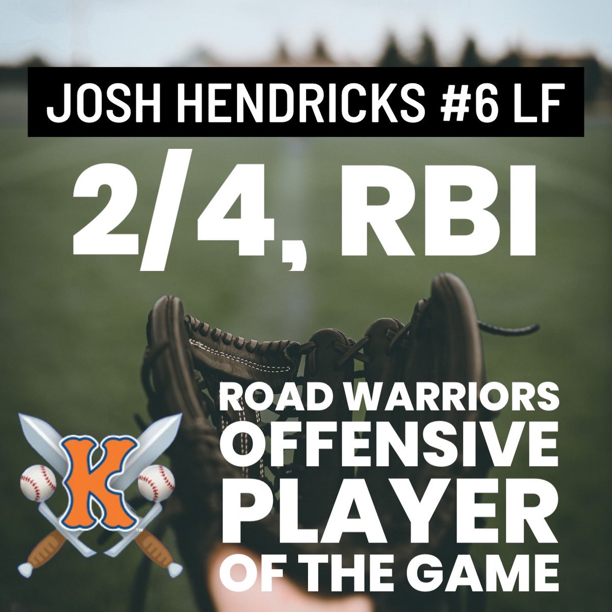Mark Davis (@kptbaseballfan) on Twitter photo Recording a multi-hit game for our Kingsport Road Warriors <a href="/Josh_Hendrickss/">Josh Hendricks</a> is our Offensive Player of the Game last night! ⚔️⚾️ Recording a multi-hit game for our Kingsport Road Warriors <a href="/Josh_Hendrickss/">Josh Hendricks</a> is our Offensive Player of the Game last night! ⚔️⚾️