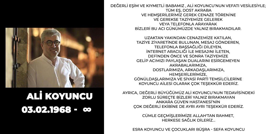 Rahmetli babamın ardından…