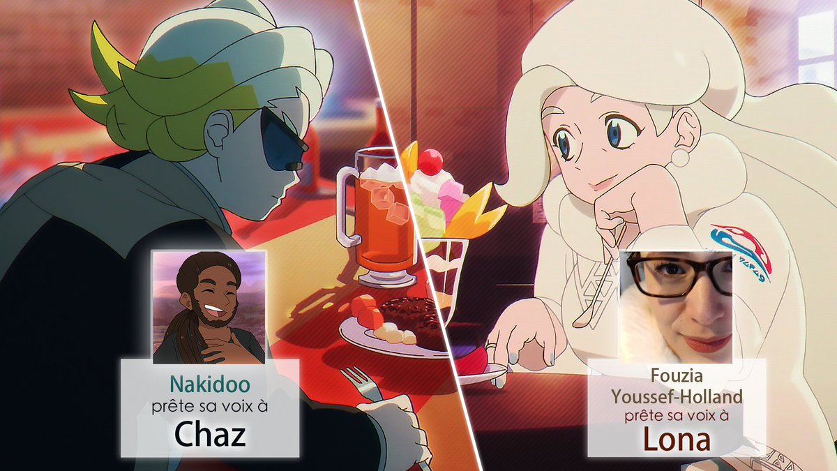 PokemonAilesFR's tweet photo. 🎙️ L’un est chic comme le marbre, l’autre est dure comme la glace. S’il y a bien une famille que tout oppose, c’est celle de Chaz et Lona !

⛰️❄️ Accueillez @NakidThe et @whitefoxstar, qui, eux, font la paire pour incarner nos deux champions avec beaucoup de rigueur ! https://t.co/ps2T5AcbWu