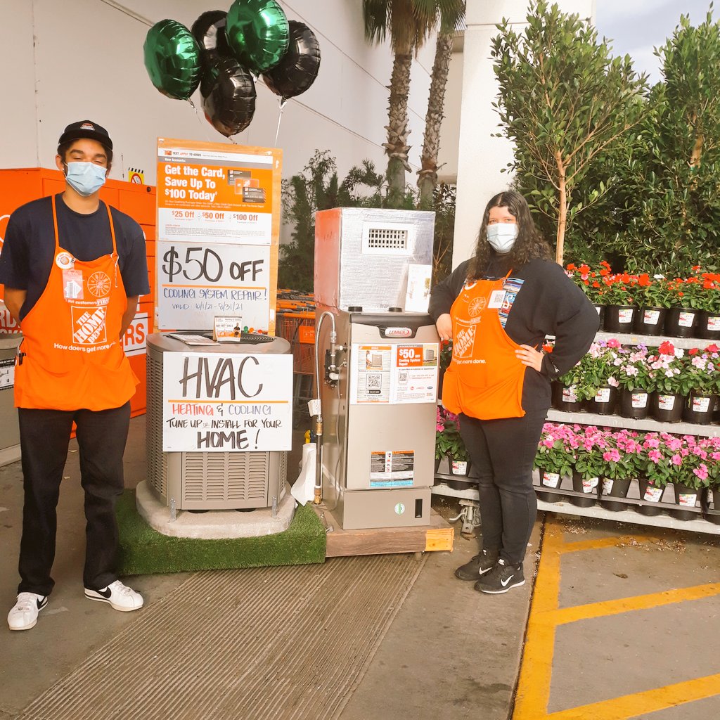 Need a tune up ?
Need a repair  ??
How about a new install ??
Sebastian and Briauna can help you with all your HVAC needs at
The Huntington Beach Home Depot 
6646